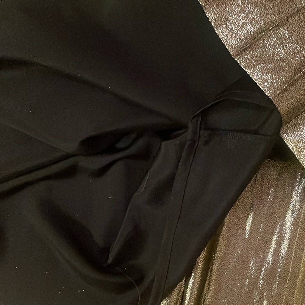 Point Sur Gold Metallic Pleated Skirt Size 10 - Picture 3 of 5